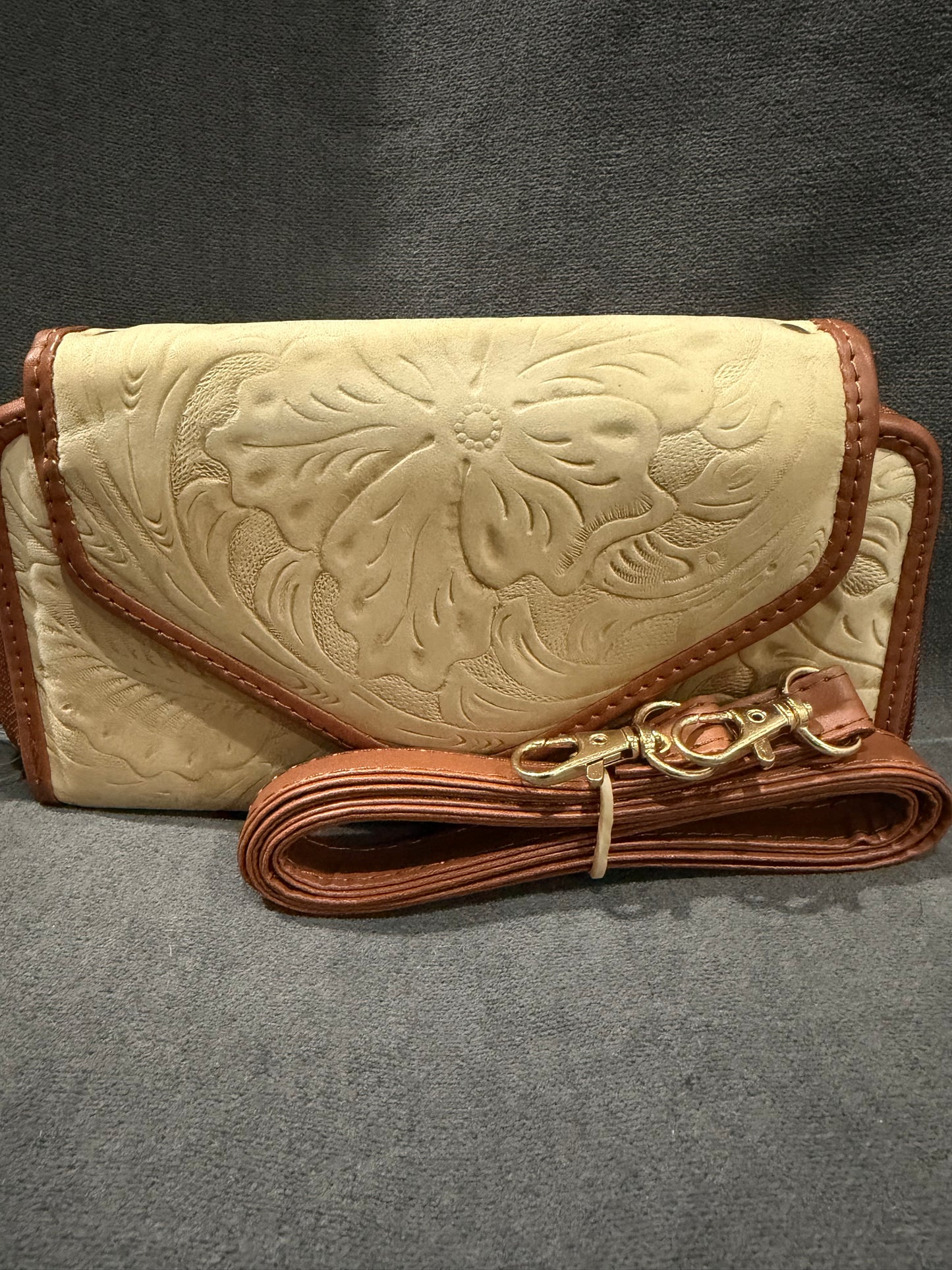 Embossed Leather Wallet