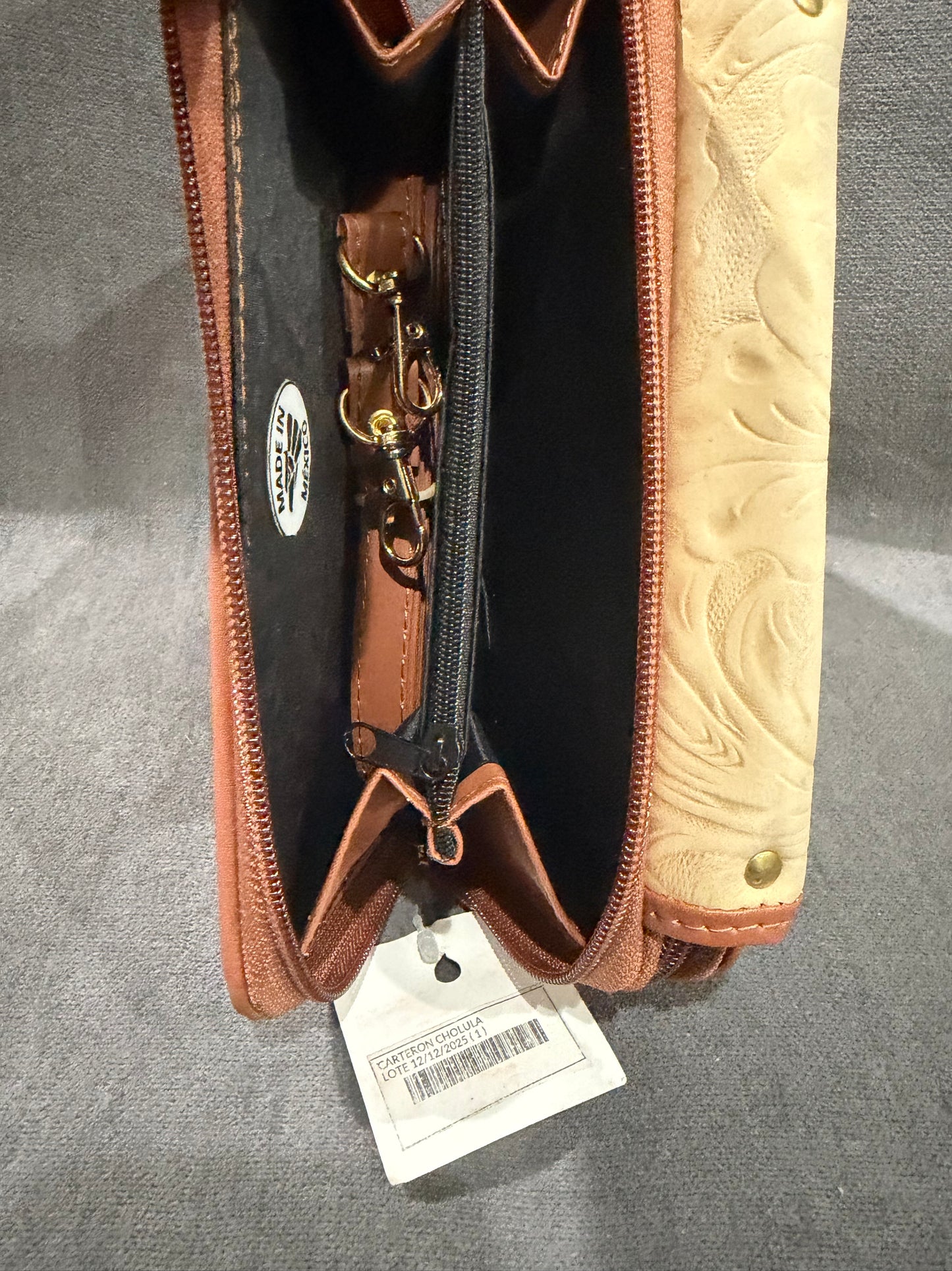 Embossed Leather Wallet