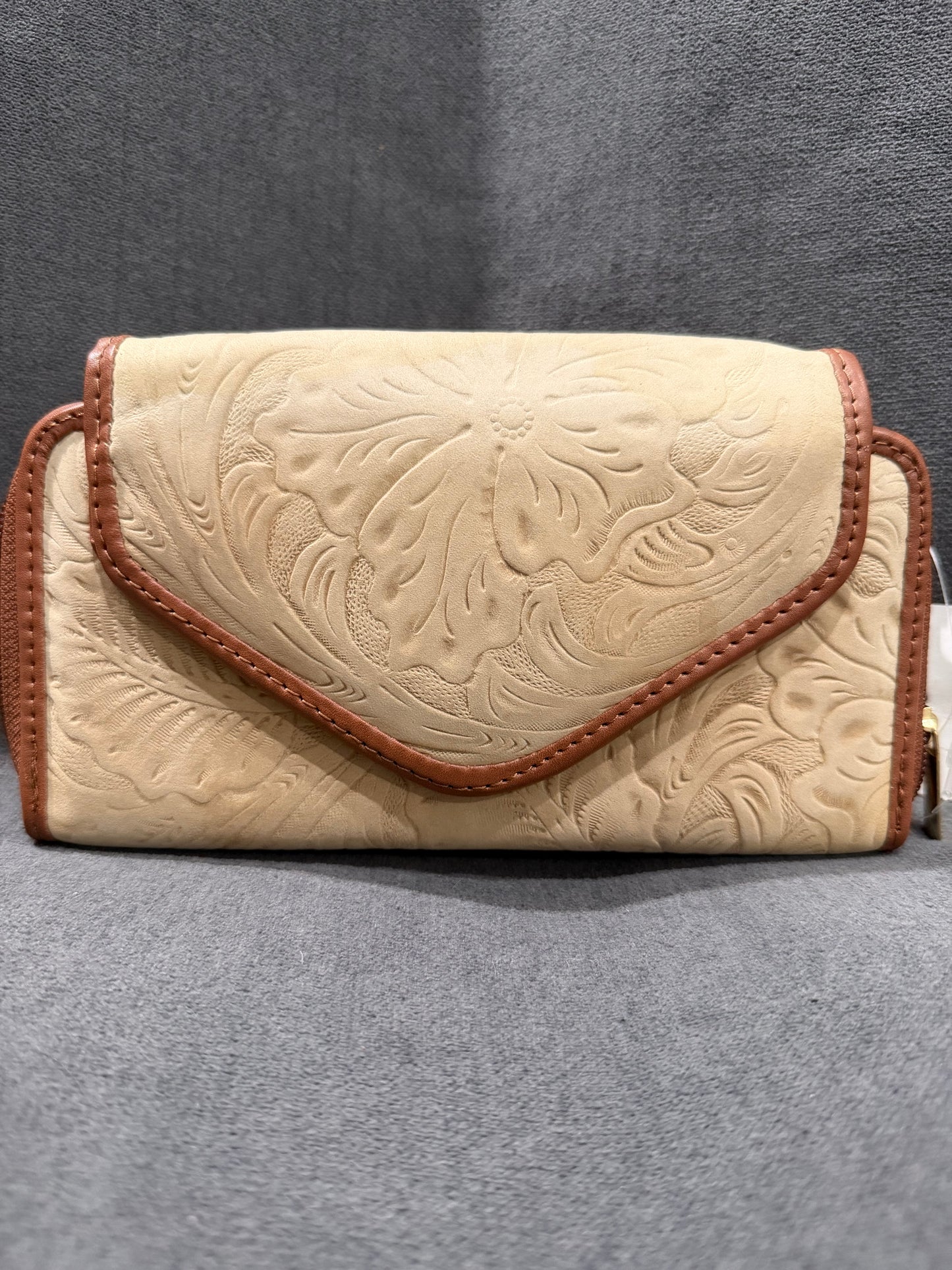 Embossed Leather Wallet